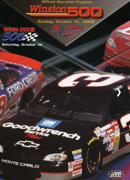 <span class="mw-page-title-main">2000 Winston 500</span> 30th race of the 2000 NASCAR Winston Cup Series