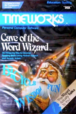 <i>Cave of the Word Wizard</i> 1982 educational video game