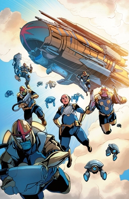 <span class="mw-page-title-main">Nova Corps</span> Fictional intergalactic military/police force appearing in Marvel Comics
