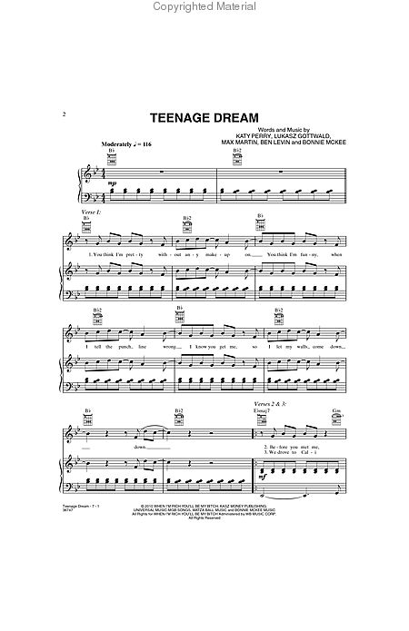 File:Teenage Dream Music Sheet.jpg - Wikipedia