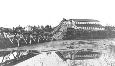 View of stamp mill and portion of ore tramway. NSARM51442.jpg