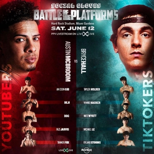 vs. TikTok fight results: Austin McBroom TKO's Bryce Hall,  AnEsonGib gets robbed