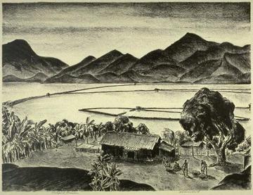 File:'Fishpond, Kahaluu, lithograph by Alexander Samuel MacLeod.jpg