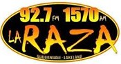 Logo before 95.5 translator sign on WTWB LaRaza92.7-1570 logo.jpg