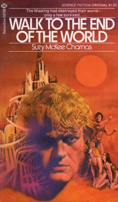 First edition of Walk to the End of the World (publ. Ballantine Books), the first book in the series.
Cover art by Gene Szafran WalkToTheEndOfTheWorld.jpg