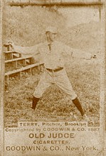 An early tobacco card of Adonis Terry