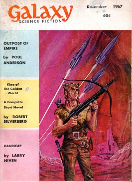 First publication
Cover art by Gray Morrow TheHandicappedNiven(Galaxy).jpg