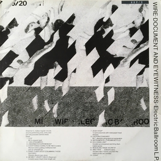 <i>Document and Eyewitness</i> 1981 live album by Wire