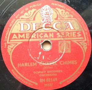 British Decca 78 release. Harlen Chapel Chimes 78 Decca.jpg