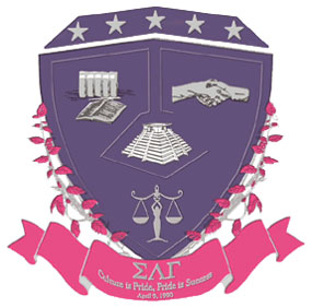 The official crest of Sigma Lambda Gamma.