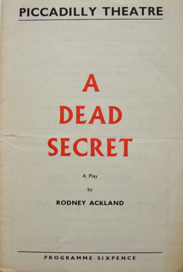 <i>A Dead Secret</i> 1957 play