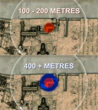 The blast radius indicated in red would have killed everyone within it, while those in the blue-shaded area would likely be harmed by falling debris. Gpp.blastradius montage.jpg