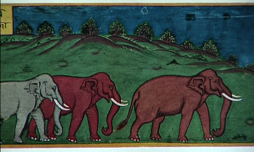 A folio from the Hastividyarnava manuscript