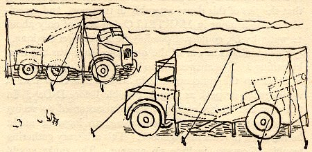 File:Brian Robb's sketch of 'Cannibal' disguise of 25-pounder gun, limber, quad as trucks.jpg