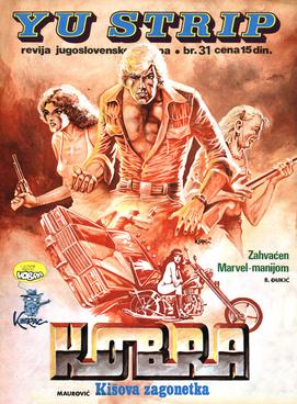 File:Cover to YU strip issue 31, featuring Kobra, art by Branislav Kerac.jpg