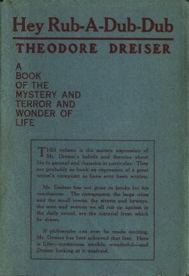 <i>Hey Rub-a-Dub-Dub</i> 1920 collection of twenty essays by Theodore Dreiser