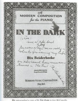 1931 sheet music cover, Robbins Music, New York. Inthedarkbix.jpg