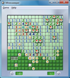 File:Minesweeper in Windows 7 Intermediate Flowers.png