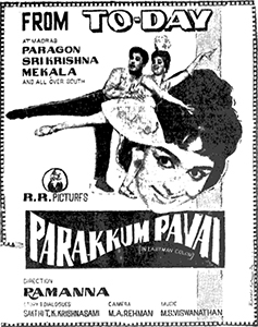 <i>Parakkum Pavai</i> 1966 film by T. R. Ramanna