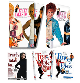 "Tracey Takes On..." North American VHS and DVD releases from 1998 to 2009.