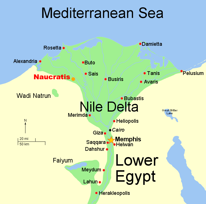 Egypt Map Nile Delta File:Nile Delta   Naucratis.png   Wikipedia