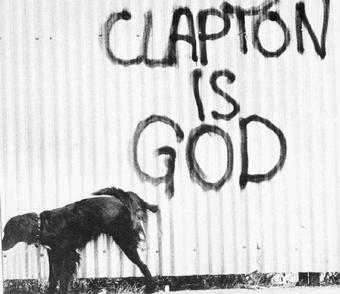 Frühere Denunziation (vermutlich 1965) in Islington, England über den Gitarristen Eric Clapton