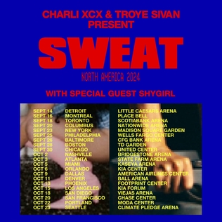 <span class="mw-page-title-main">Sweat (concert tour)</span> 2024 concert tour by Charli XCX and Troye Sivan