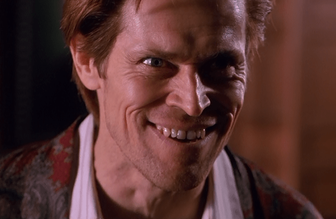 Willem Dafaoe as Norman Osborn (under the control of the Green Goblin personality) in the first film's iconic "mirror scene"