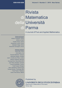 <i>Rivista di Matematica della Università di Parma</i> Academic journal