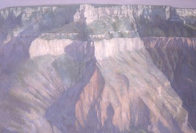 Arthur Lerner, Canyon Series V, oil on linen, 50" x 72", 1996. Arthur Lerner Canyon Series V 1996.jpeg
