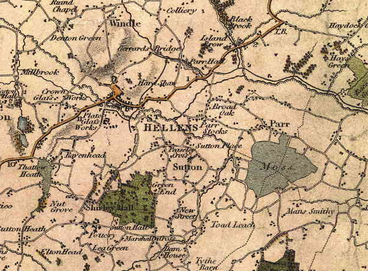 "St Hellens" as recorded in 1818 OS