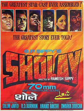 <i>Sholay</i> 1975 film by Ramesh Sippy