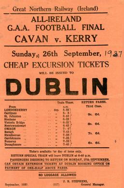 <span class="mw-page-title-main">1937 All-Ireland Senior Football Championship final</span> Football match