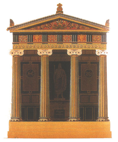 Hittorff's reconstruction of Temple B at Selinus, 1851.