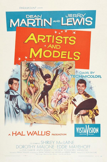 <i>Artists and Models</i> 1955 film by Frank Tashlin