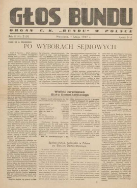 File:Głos Bundu, issue 2 (6), 1947.png