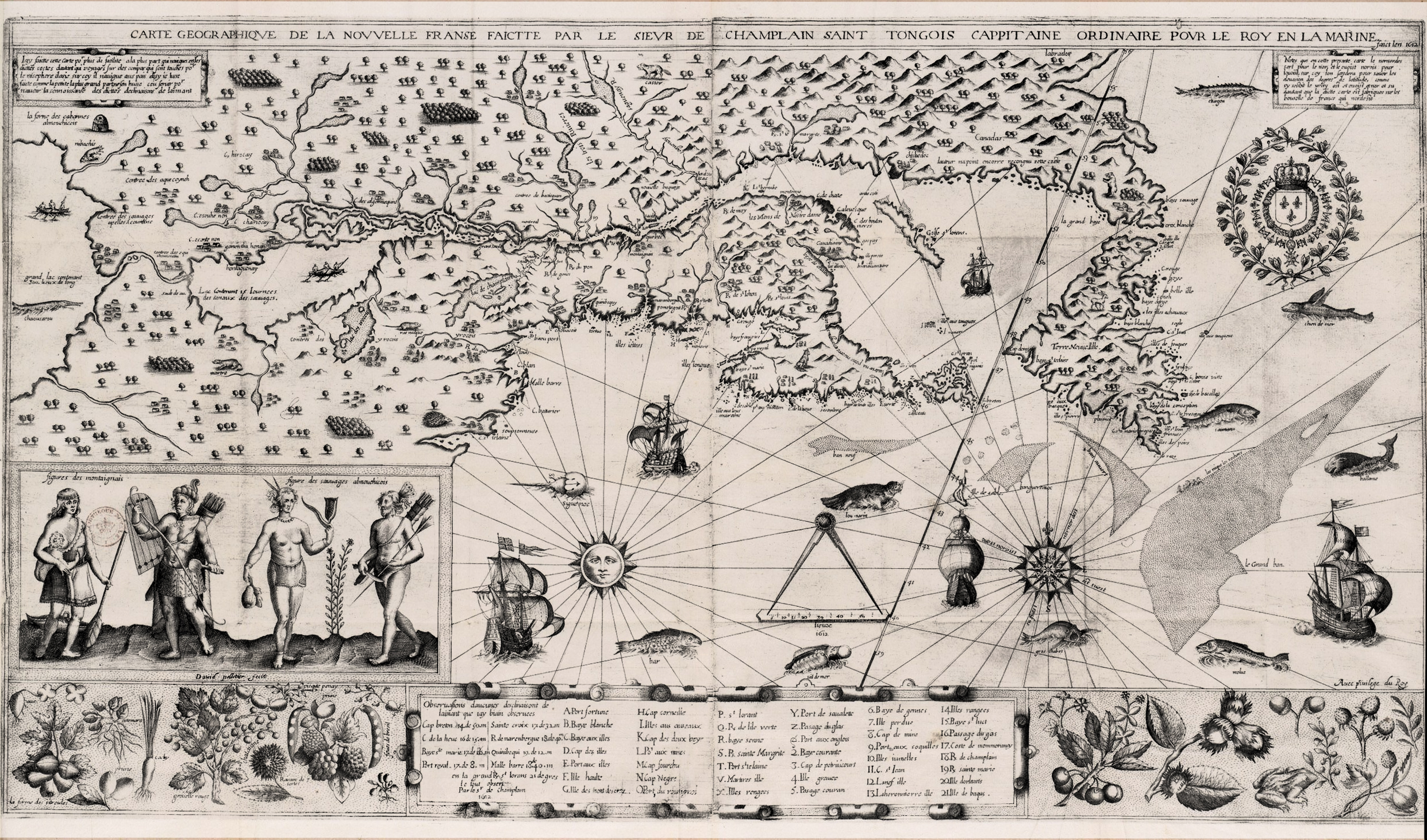 File Samuel De Champlain Carte Geographique De La Nouvelle France 1 Jpg Wikipedia