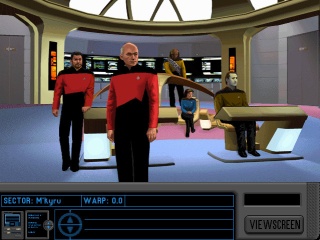 Screenshot of the 1995 game, Star Trek: The Next Generation – A Final Unity
