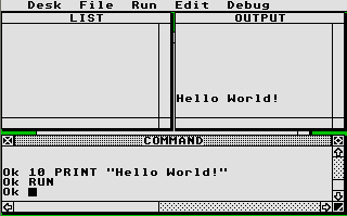 Atari ST BASIC programming