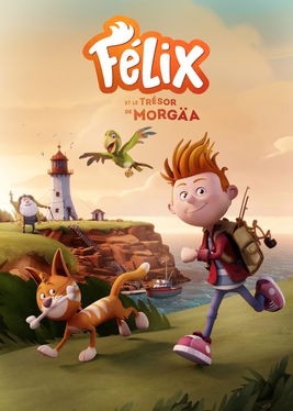 <i>Felix and the Treasure of Morgäa</i> 2021 Canadian animated film by Nicola Lemay