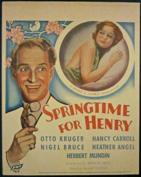 <i>Springtime for Henry</i> 1934 film by Frank Tuttle