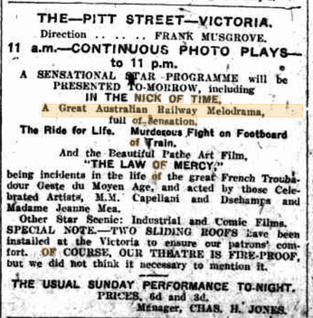 <i>In the Nick of Time</i> (1911 film) 1911 Australian film