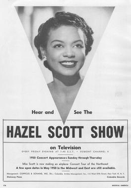 <i>The Hazel Scott Show</i> American TV series or program