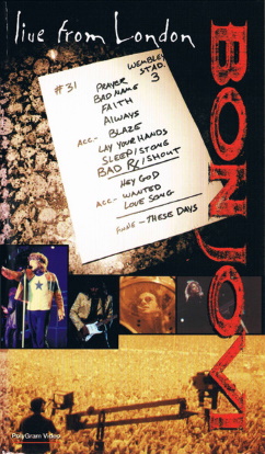 <i>Live from London</i> (Bon Jovi video) 1995 video by Bon Jovi