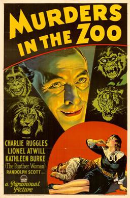 <i>Murders in the Zoo</i> 1933 film by A. Edward Sutherland