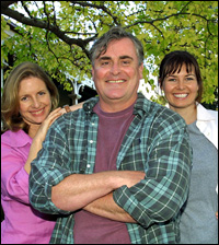 Anne Tenney (Liz Taylor), John Howard (John Taylor), Caitlin McDougall (Sandra Todd) Always Greener.jpg