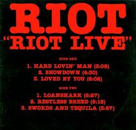 <i>Riot Live</i> (EP) 1982 live album EP by Riot