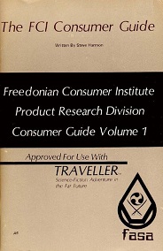 <span class="mw-page-title-main">The FCI Consumer Guide</span> 1982 Science-fiction role-playing game supplement