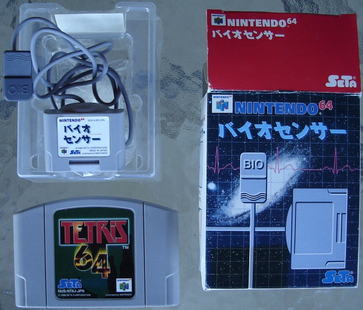 Nintendo 64 Bio Sensor and Tetris 64