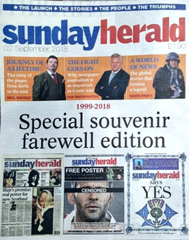 <i>Sunday Herald</i> Scottish Sunday newspaper based in Glasgow